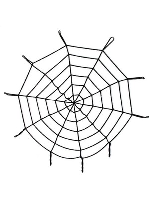 Aesco Halloween Cadılar Bayramı Örümcek Ağ Dekor Siyah
