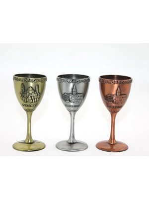 Aesco Metal Istanbul Yöresel Kadeh Bardak