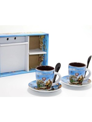 Aesco Yöresel Ikili Fincan Seti Model 2