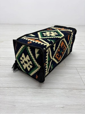 Bakırözü Home Şark Köşesi Takımı Kol Dayama Minderi Lacivert Anadolu Modeli (22 x 22 x 50 Cm)