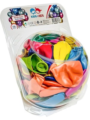 Aesco STR-117 Metalik Karışık Renk 100LÜ Balon