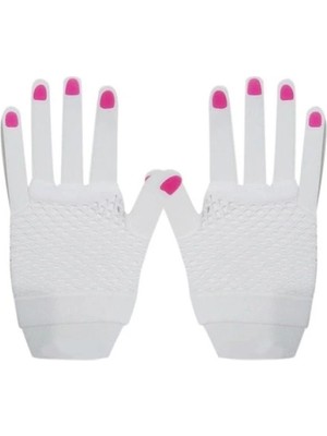 Aesco Kısa Beyaz File Eldiven