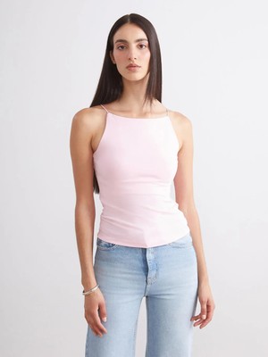 LC Waikiki Pembe Halter Yaka Ip Askılı Kadın Atlet 2'li