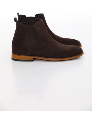 Faruk Balkanas Romeo Model Süet Deri Enjeksiyon Taban Chelsea Bot