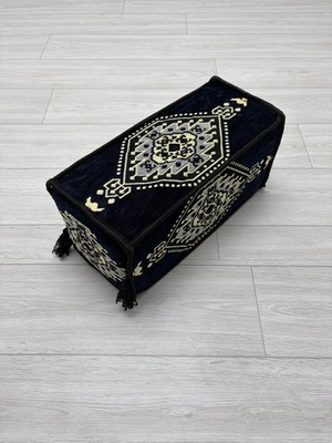 Bakırözü Home Şark Köşesi Takımı Kol Dayama Minderi Lacivert Yahyalı Modeli (22 x 22 x 50 Cm)