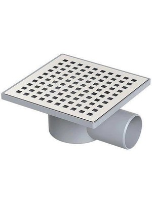 Belle Fusion Mey Ithalat® Yer Süzgeci Kare 15X15 cm 70 mm Yandan Çıkışlı