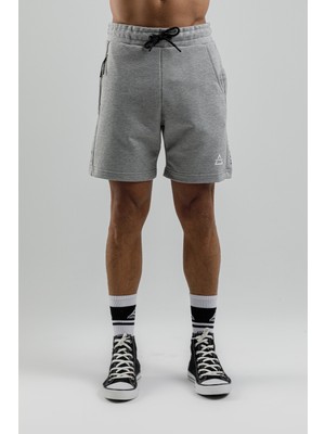 Airlife Fleece Erkek Hafif Yünlü Şort Gri Melanj