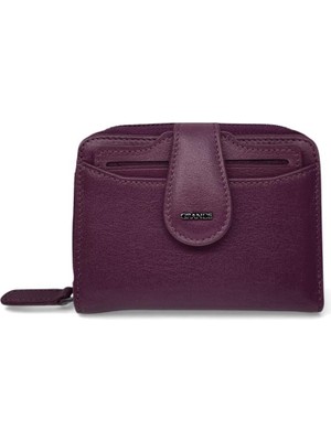 Grande Gerçek Deri Kadın Cüzdanı Hakiki Deri Küçük Boy