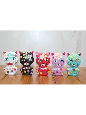 Shoplet Ahşap 5'li Kedi Seti Model 1