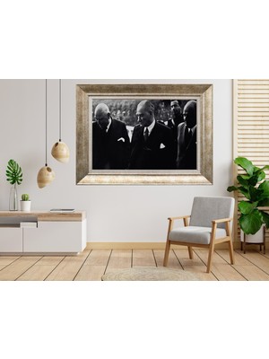Giyense Gümüş Çerçeveli Atatürk Tablo SV087