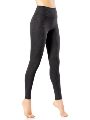 Kota Kadın Yüksek Bel Dalgıç Kumaş Fitilli Uzun Tayt