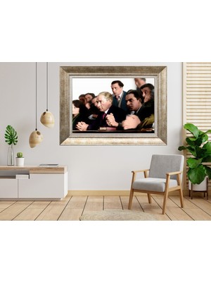 Giyense Gümüş Çerçeveli Atatürk Tablo SV075