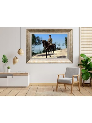 Giyense Gümüş Çerçeveli Atatürk Tablo SV144