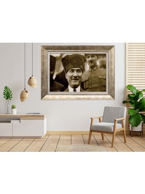 Giyense Gümüş Çerçeveli Atatürk Tablo SV172