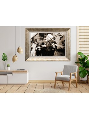 Giyense Gümüş Çerçeveli Atatürk Tablo SV174