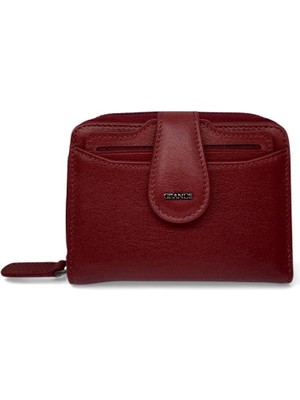 Grande Gerçek Deri Kadın Cüzdanı Hakiki Deri Küçük Boy