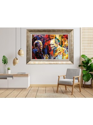 Giyense Gümüş Çerçeveli Atatürk Tablo SV104