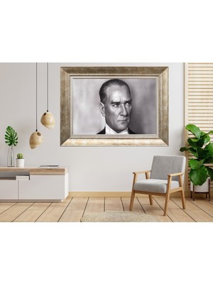 Giyense Gümüş Çerçeveli Atatürk Tablo SV133