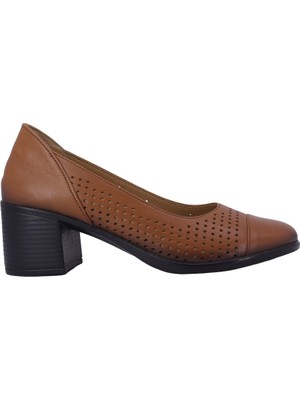 Hobby ELN2601 Hakiki Deri Topuklu Kadın Ayakkabı