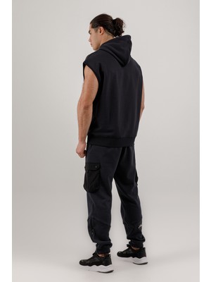 Airlife Sportswear Erkek Kolsuz ve Kapüşonlu Sweatshirt Lacivert