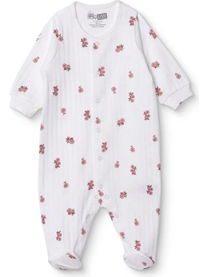 Hellobaby Hellobaby, Kız, Patikli Tulum, Çiçek Baskılı, Fermuarlı, Bisiklet Yaka, Uzun Paça, Uzun Kol