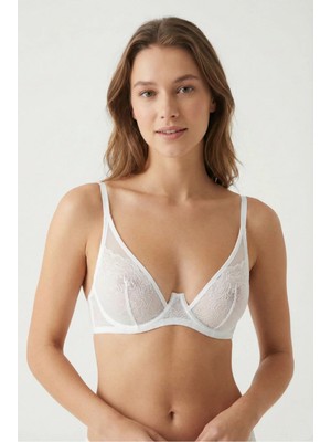 Laperissa Beyaz Dantel Sütyen