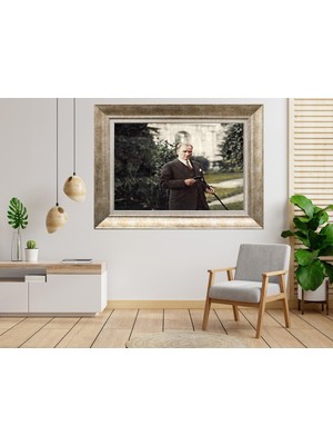 Giyense Gümüş Çerçeveli Atatürk Tablo SV102