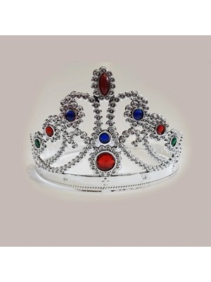 Aesco Prenses Parti Tacı Gümüş Rengi 1 Adet