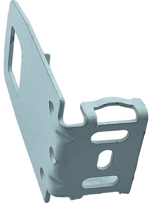 MorPerde Dar Kasa Kare Pimli Uzun Beyaz Boyalı Metal Ayak