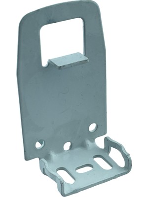 MorPerde Dar Kasa Kare Pimli Uzun Beyaz Metal Ayak