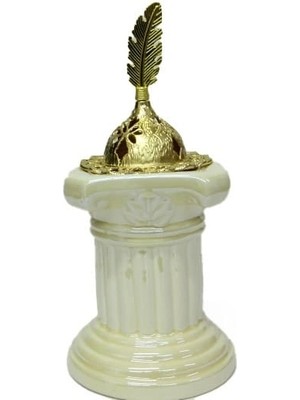 Epilons Buhurdanlık Seramik Altın Kapak Dekorlu