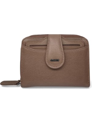 Grande Gerçek Deri Kadın Cüzdanı Hakiki Deri Küçük Boy