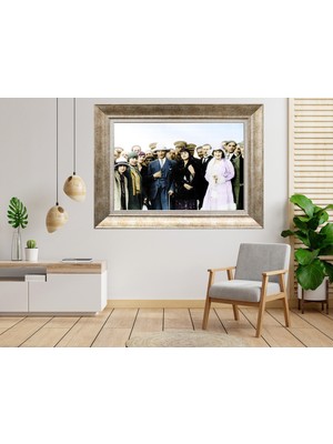 Giyense Gümüş Çerçeveli Atatürk Tablo SV186