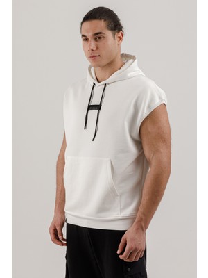 Airlife Sportswear Erkek Kolsuz ve Kapüşonlu Sweatshirt Ekru