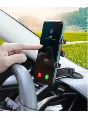 Aesco Araba Gösterge Üstüne Takılan 360 Oynar Başlıklı Telefon Tutucu