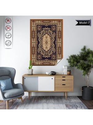 Akıllı Kağıt Statik Tutunma Özellikli Tablo - Poster Halı Desen (Model- 7)
