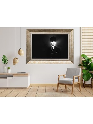 Giyense Gümüş Çerçeveli Atatürk Tablo SV118