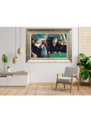 Giyense Gümüş Çerçeveli Atatürk Tablo SV209