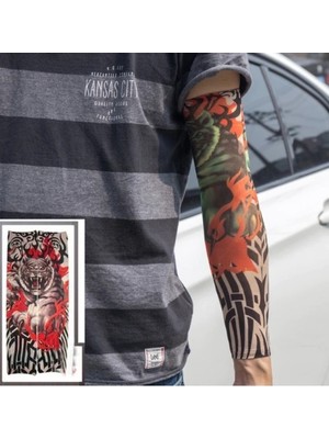 Aesco Giyilebilir 3D Baskılı Kol Bacak Dövme Çorap