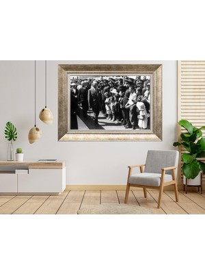 Giyense Gümüş Çerçeveli Atatürk Tablo SV226