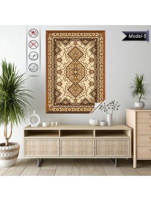 Akıllı Kağıt Statik Tutunma Özellikli Tablo - Poster Halı Desen (Model- 5)