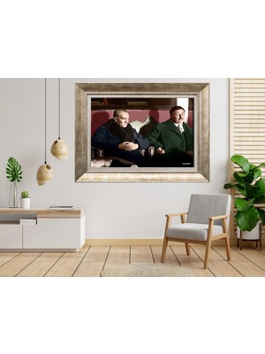 Giyense Gümüş Çerçeveli Atatürk Tablo SV202