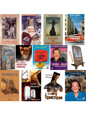 Ortaoyuncular Yayınları Ferhan Şensoy 13 Kitap Set / Kazancı Yokuşu - Kalemimin Sapını Gülle Donattım - Eşeğin Fikri / Telefon Tutucu Hediye
