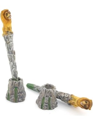 Shoplet Polyester Aslan Figürlü Tükenmez Kalem