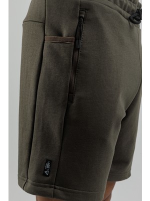 Airlife Fleece Erkek Hafif Yünlü Şort Haki