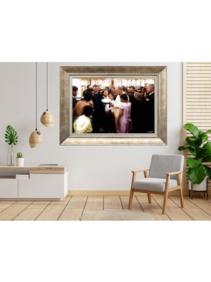 Giyense Gümüş Çerçeveli Atatürk Tablo SV228