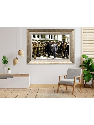 Giyense Gümüş Çerçeveli Atatürk Tablo SV091