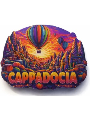 Aesco Kapadokya Temalı Silikon Buzdolabı Magneti Model 2