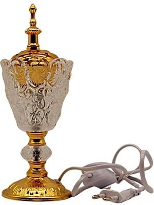 Epilons Elektrikli Cam Buhurdanlık (Gold Detaylı)