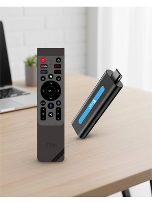 Aesco Bas Konuş Özellikli Android Tv Stick 8k Ultra Hd